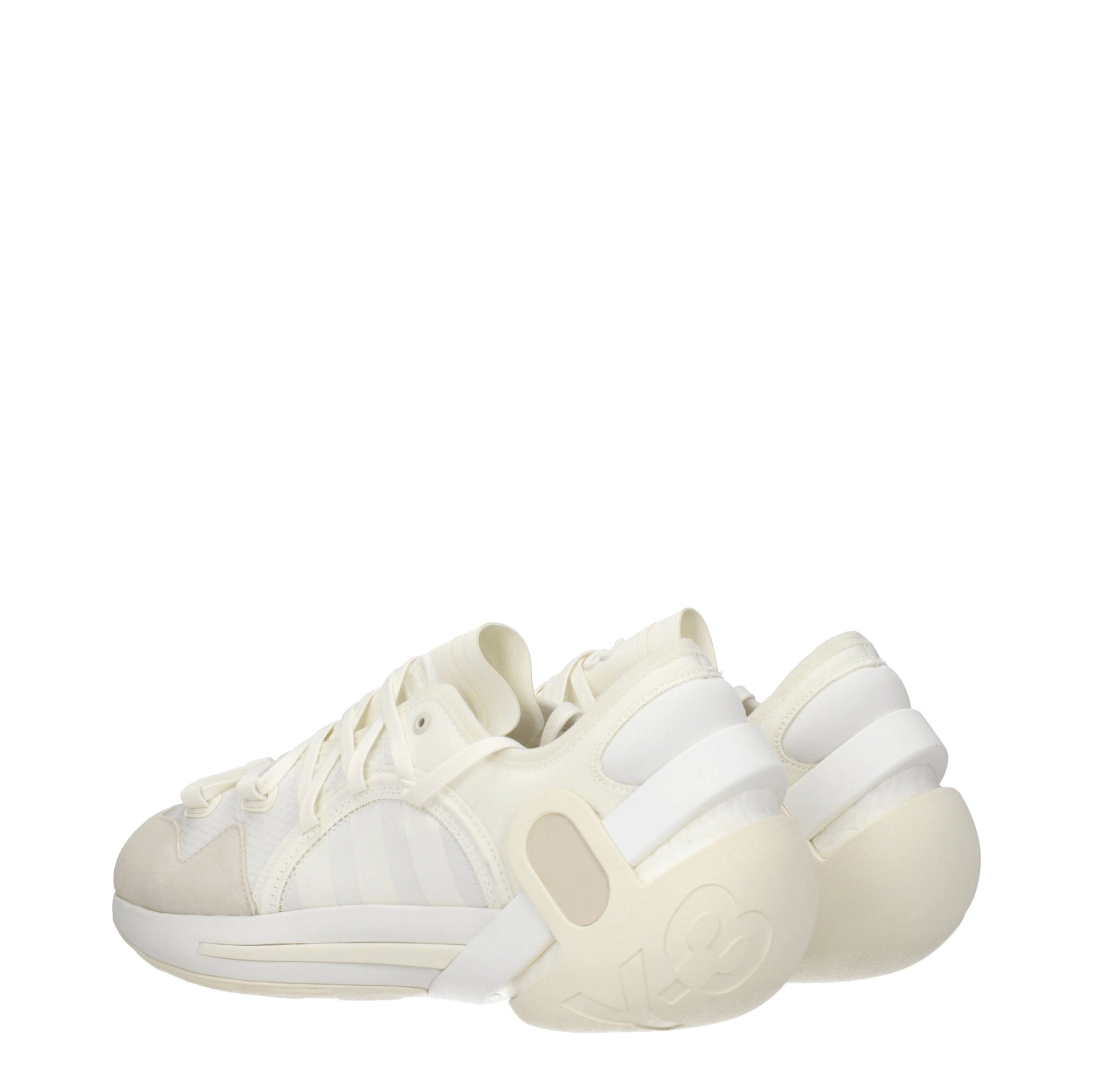 Y3 Yamamoto Sneakers idoso Uomo Tessuto Bianco Beige