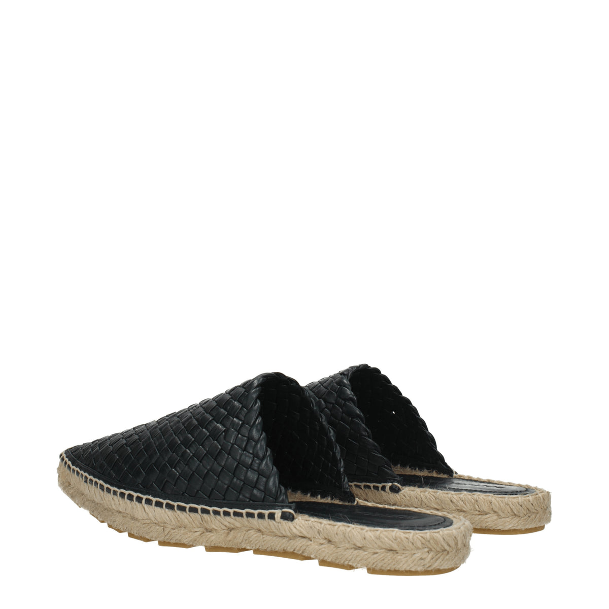 Bottega Veneta Ciabatte e Zoccoli Donna Pelle Blu Inchiostro