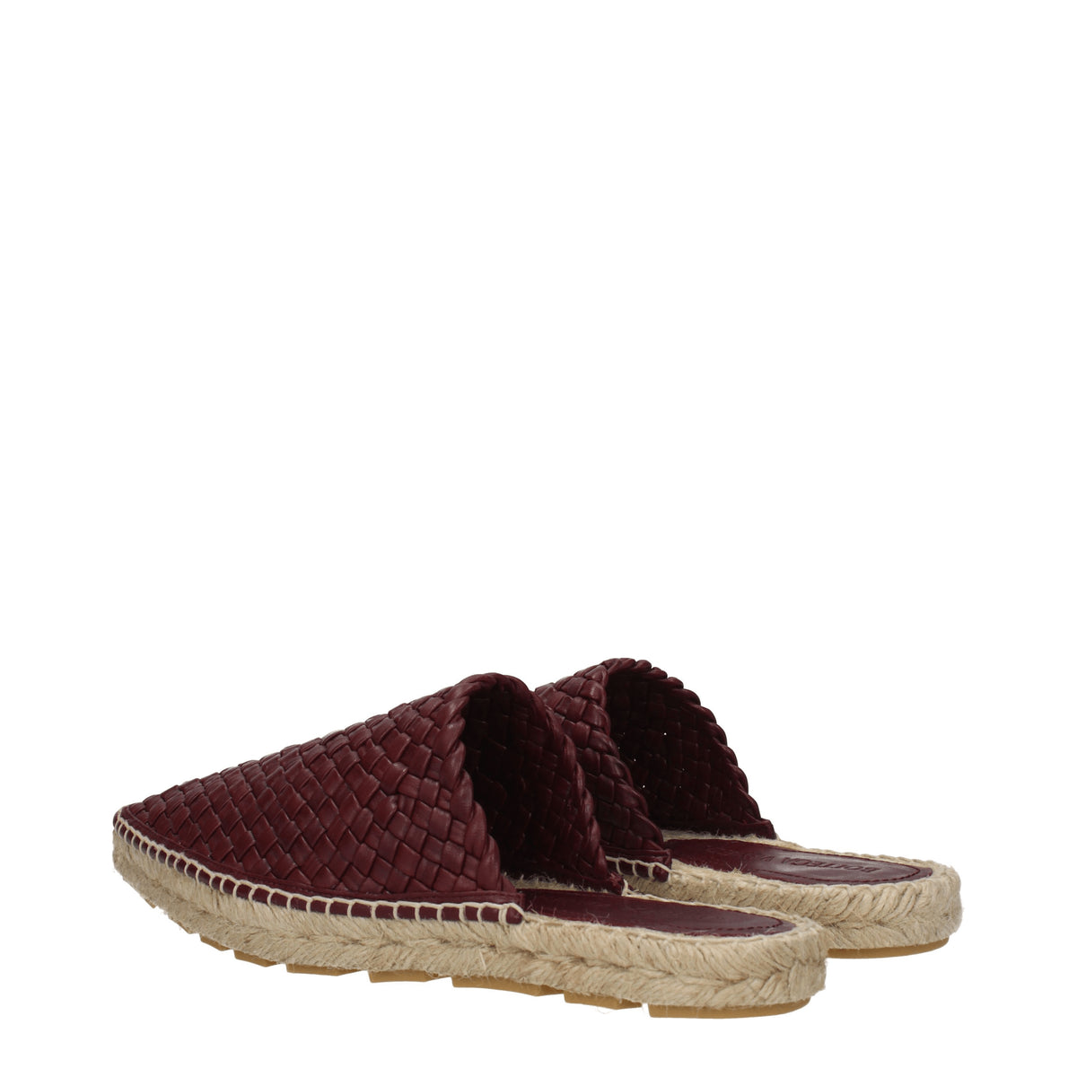 Bottega Veneta Ciabatte e Zoccoli Donna Pelle Marrone Merlot