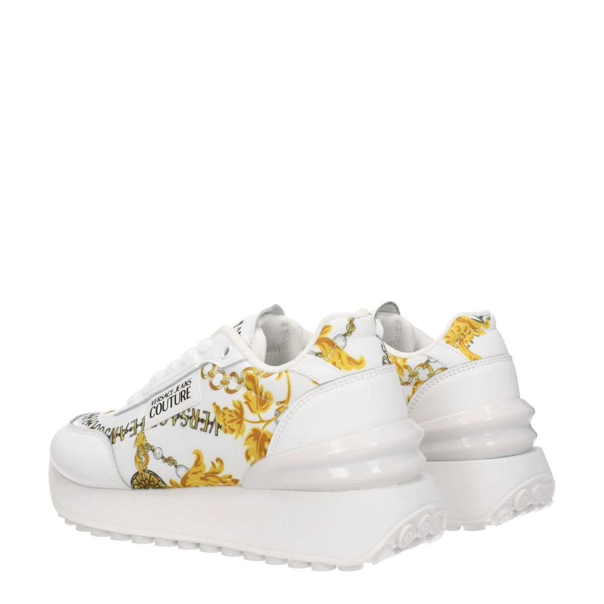 Versace Jeans Sneakers couture Donna Tessuto Bianco