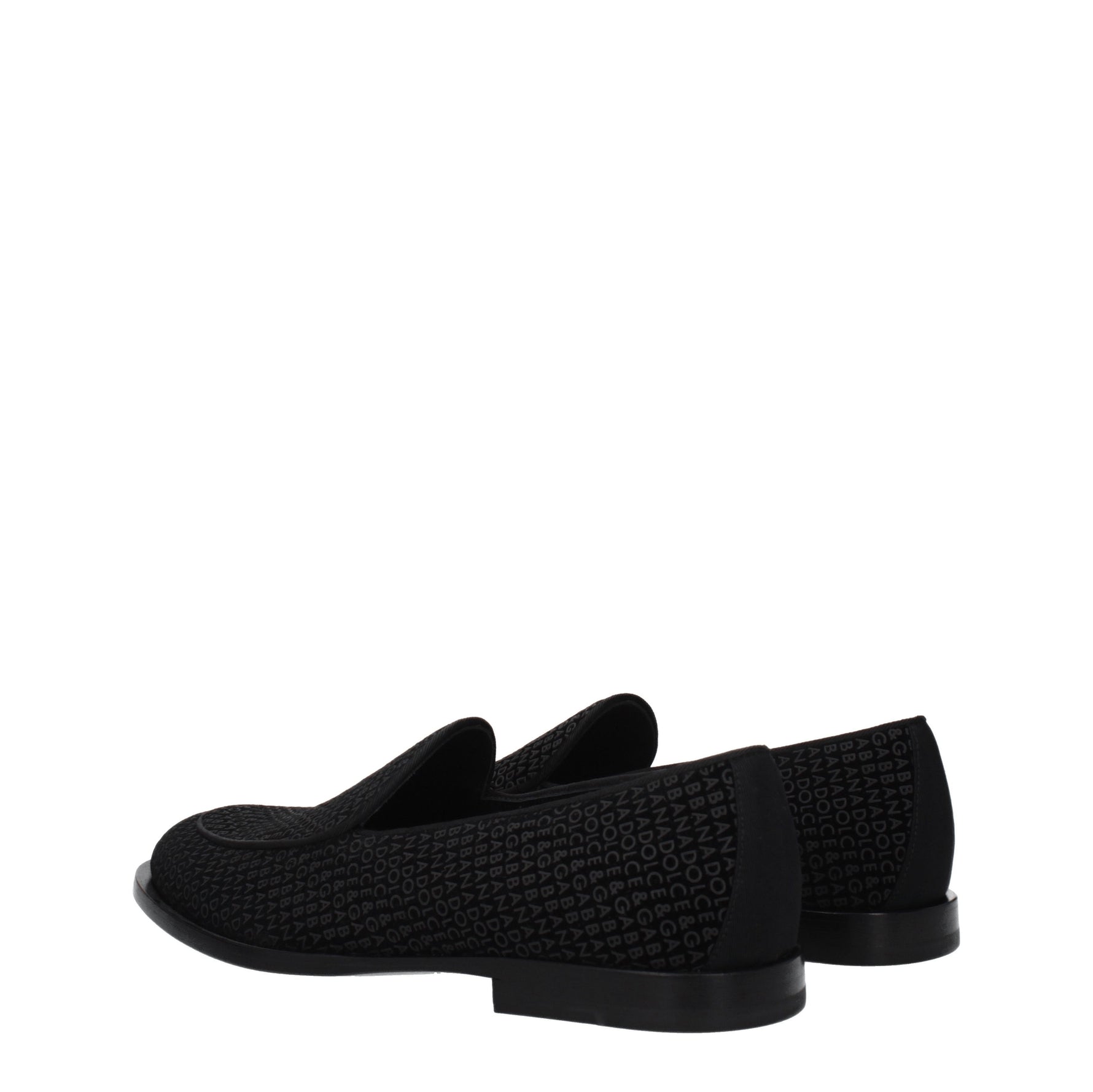 Dolce&Gabbana Slip On Uomo Velluto Nero