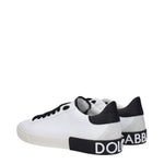 Dolce&Gabbana Sneakers portofino Uomo Pelle Bianco Nero