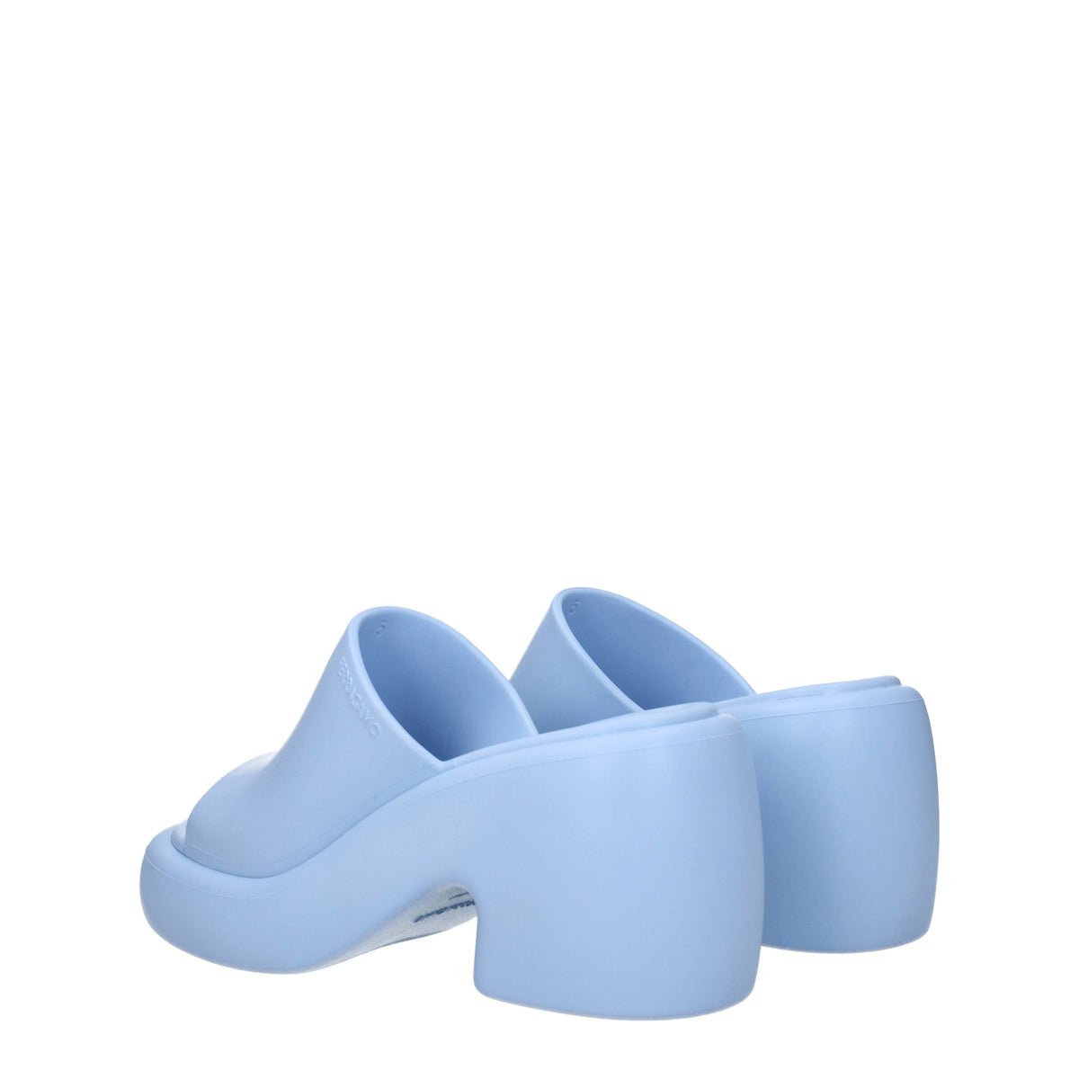 Salvatore Ferragamo Sandali deva Donna Gomma Celeste Cielo