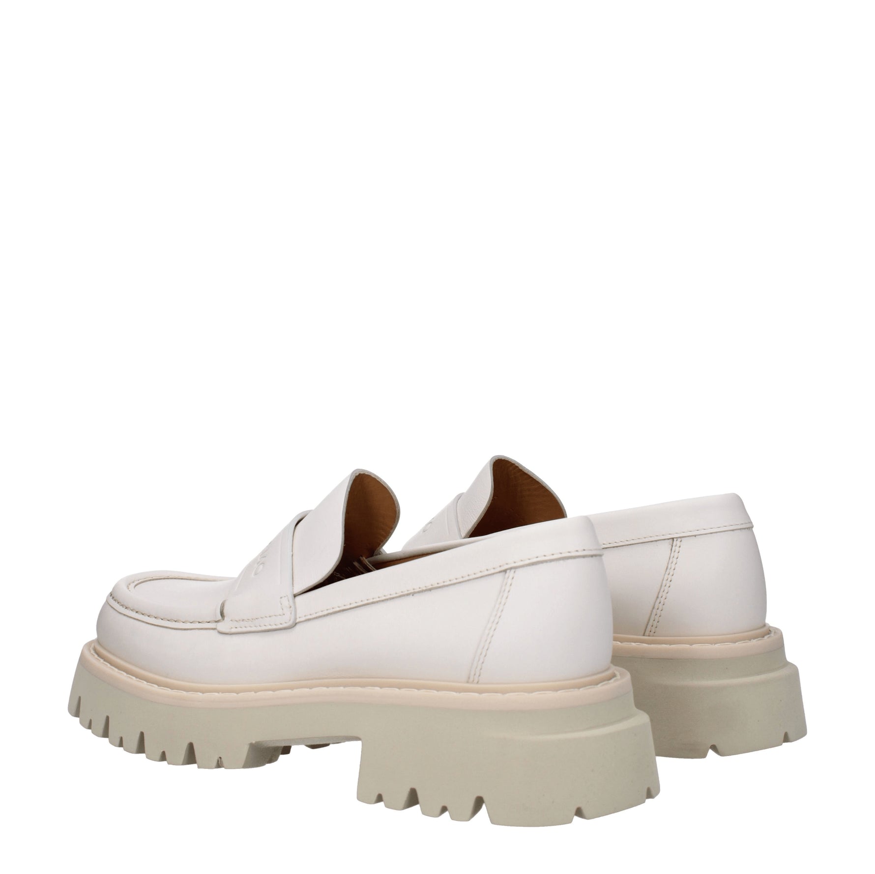 Salvatore Ferragamo Mocassini fergal Uomo Pelle Beige Mascarpone