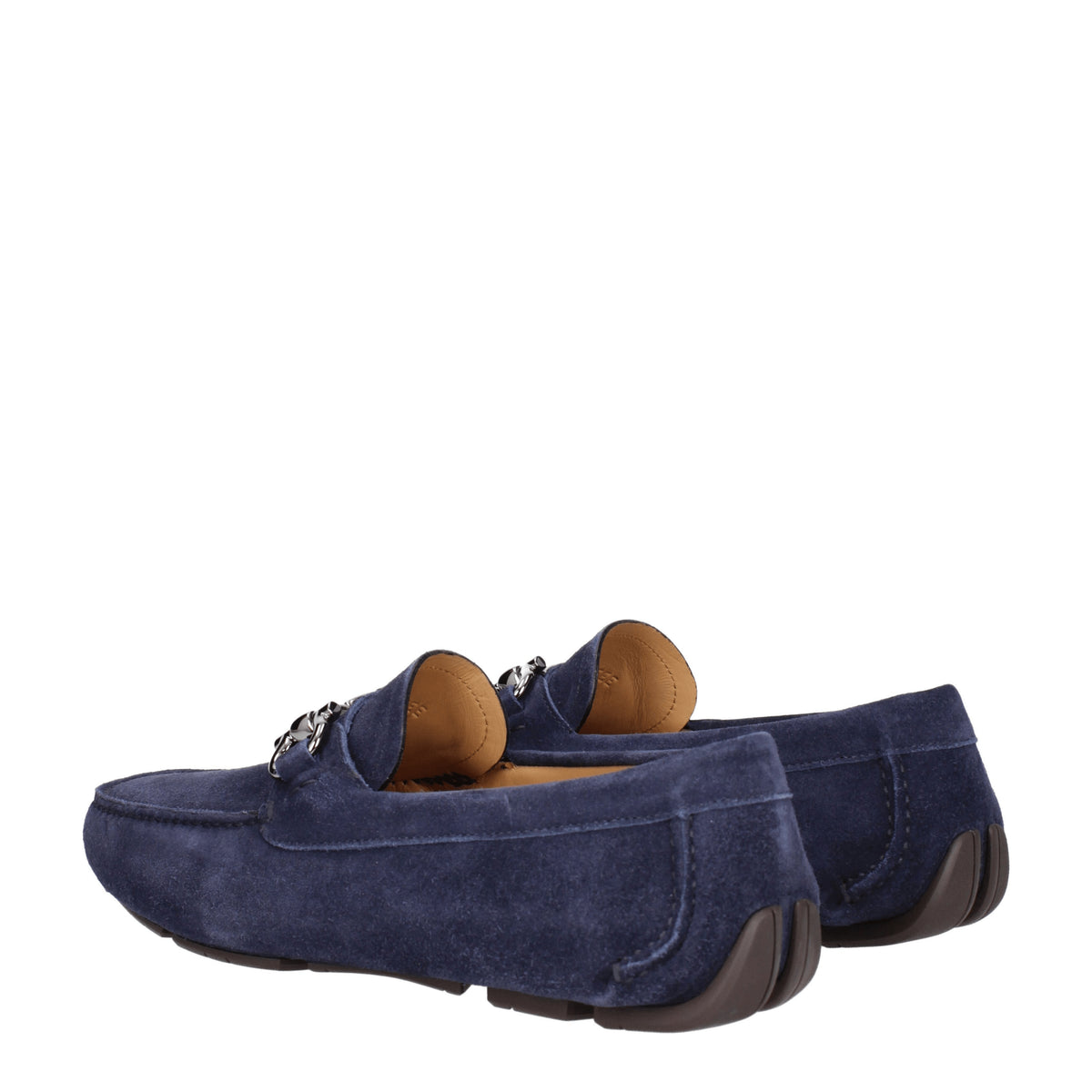 Salvatore Ferragamo Mocassini parigi eco Uomo Camoscio Blu Blu Marino