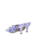 Bottega Veneta Sandali bunnie Donna Velluto Viola Ametista