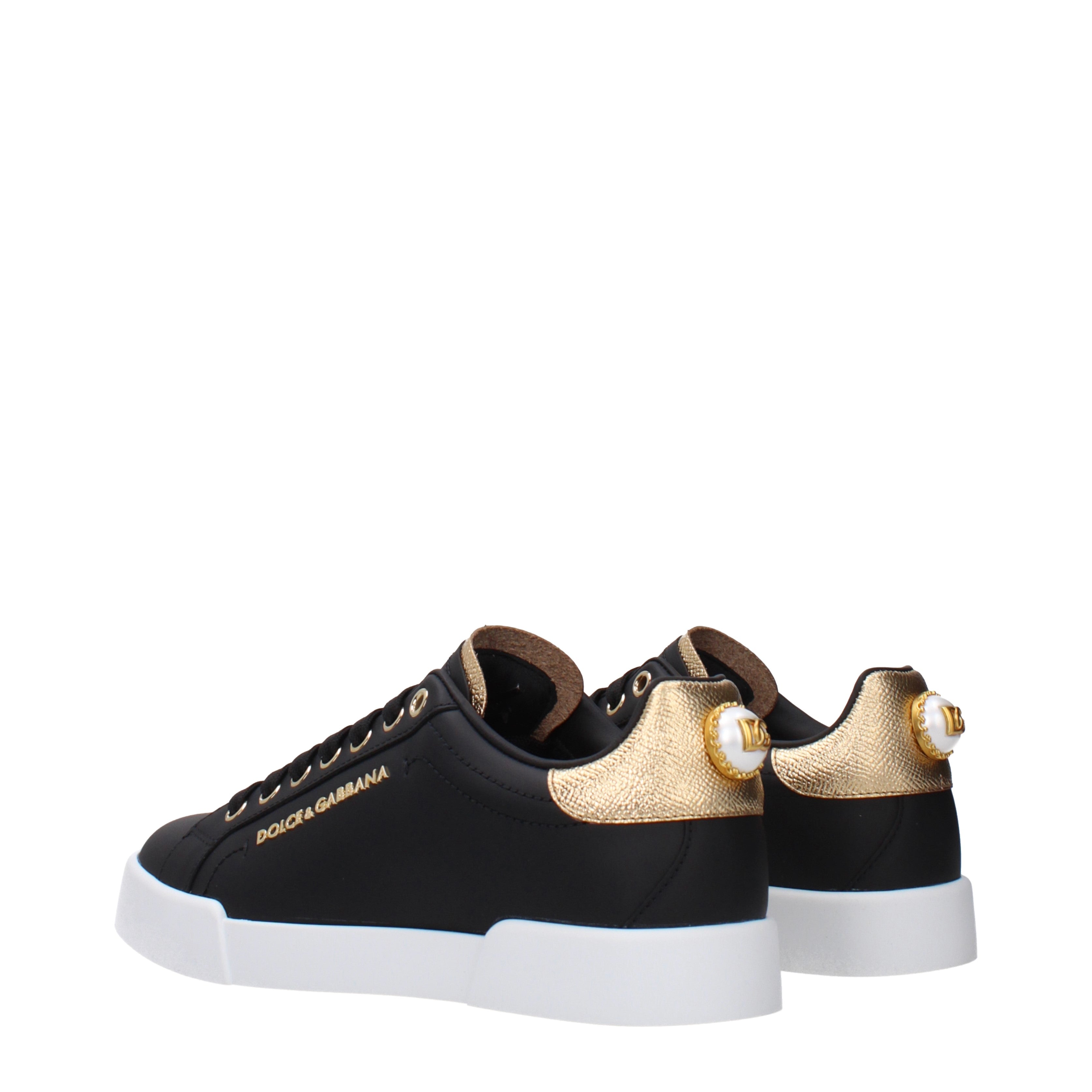 Dolce&Gabbana Sneakers Women Leather Black/Gold | B-Exit – B-Exit