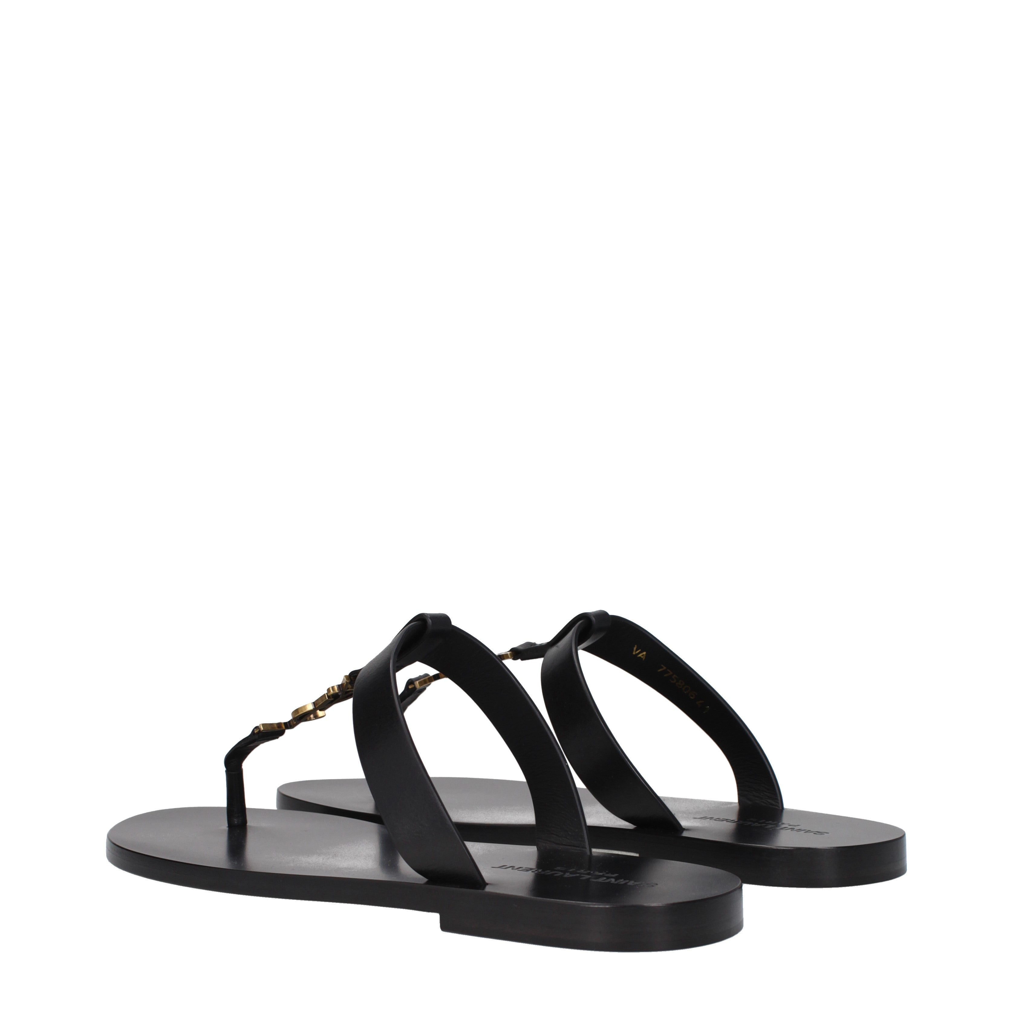 Saint Laurent Flip Flops Men Leather Black | B-Exit – B-Exit top