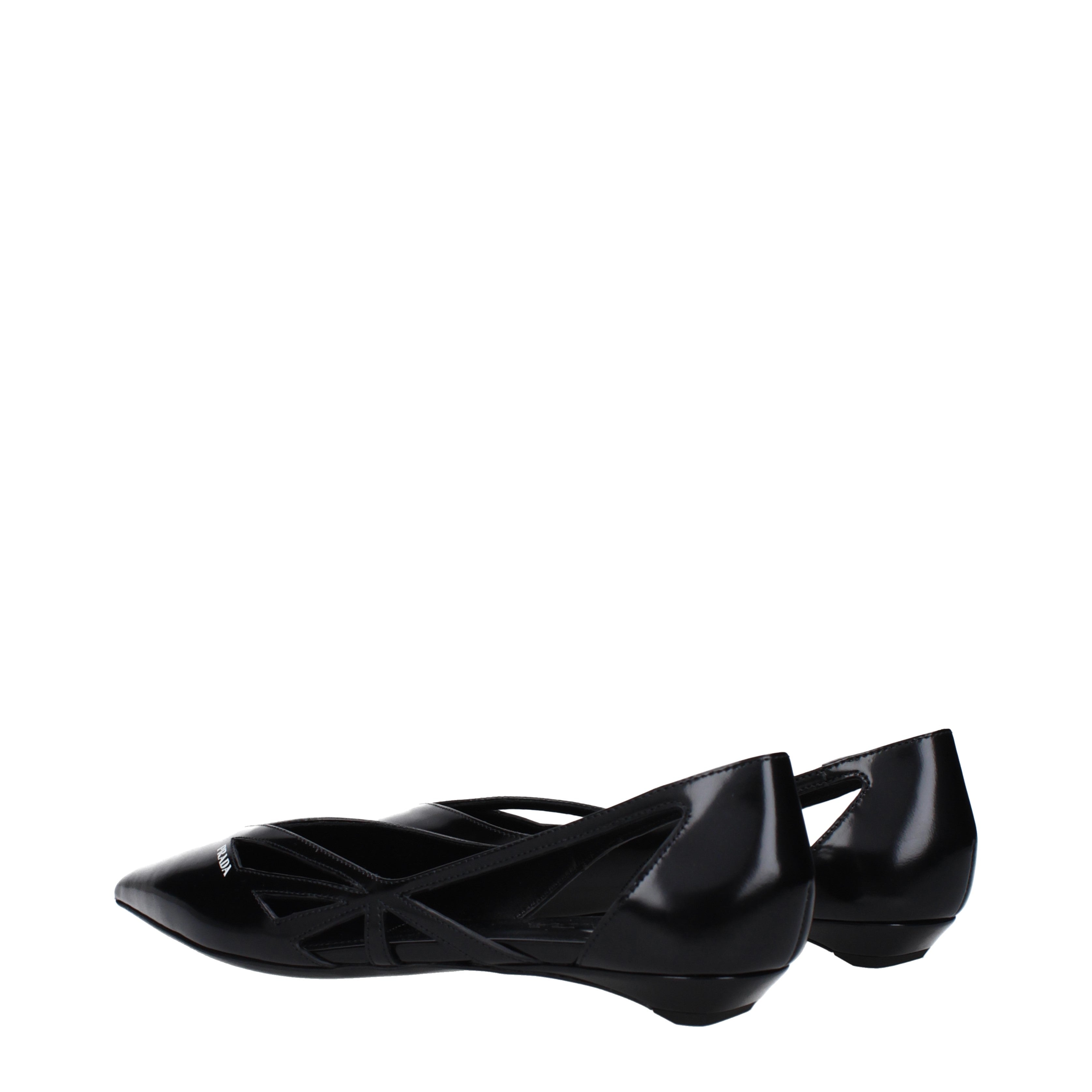 Prada バレエシューズ 女性 皮革 黒 | B-Exit – B-Exit top shop online