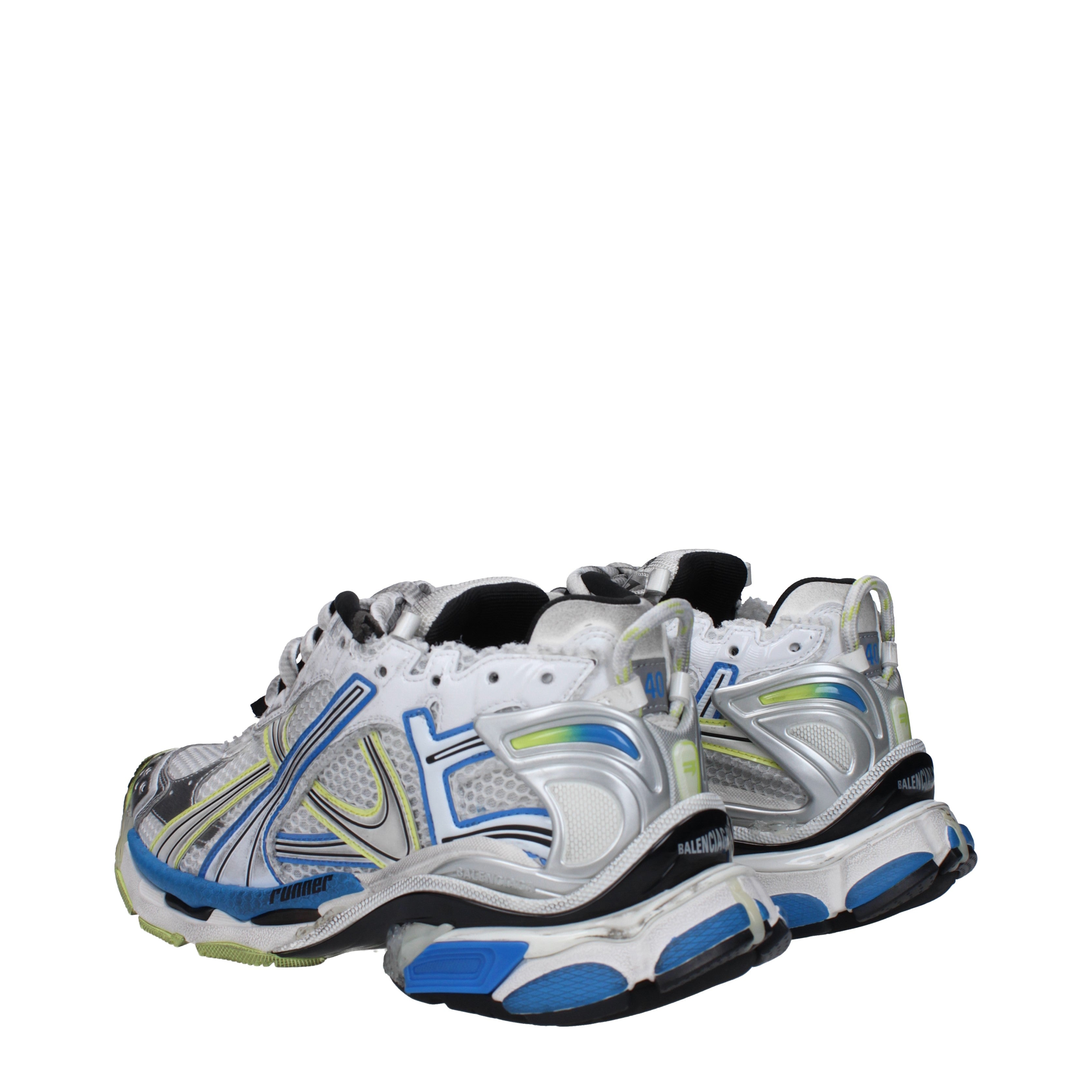 ドテチン BALENCIAGA スニーカー ホワイト/ブルー 40 Balenciaga スニーカー 男性 ファブリック 白/青 | B-Exit – B-Exit