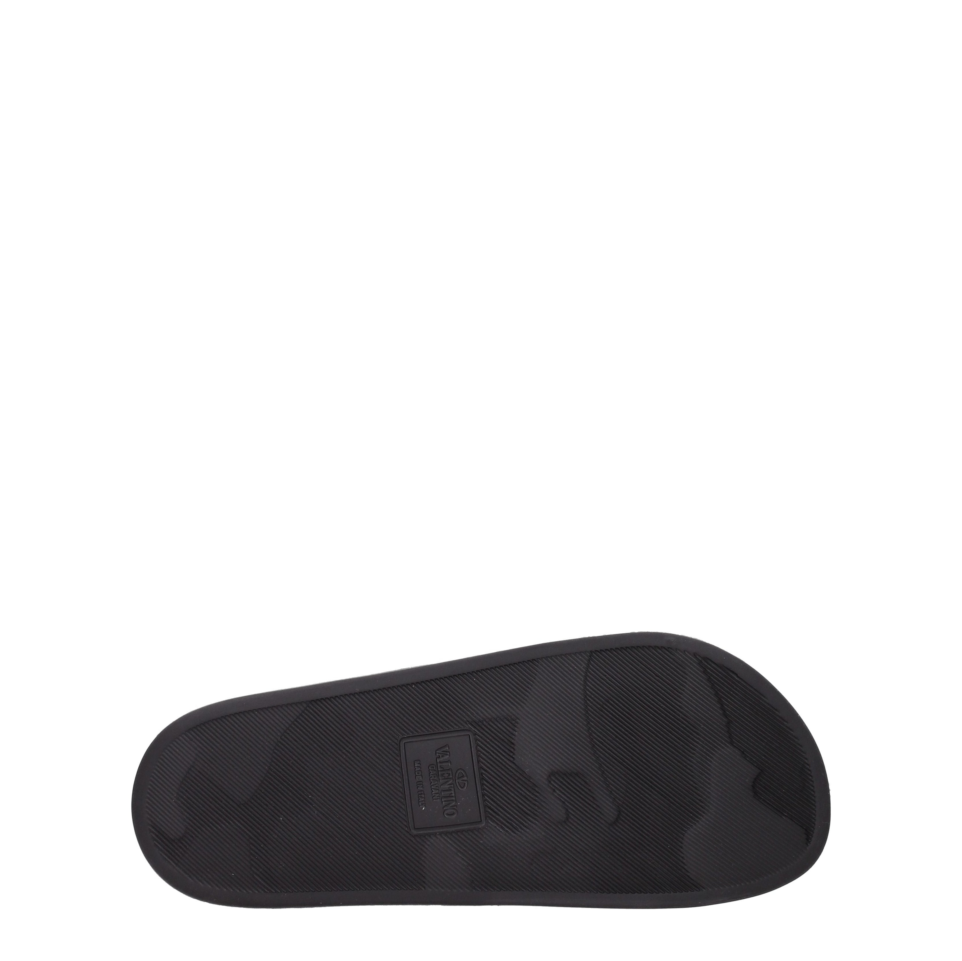 Valentino Garavani Slippers and Clogs Men Rubber Black/Black
