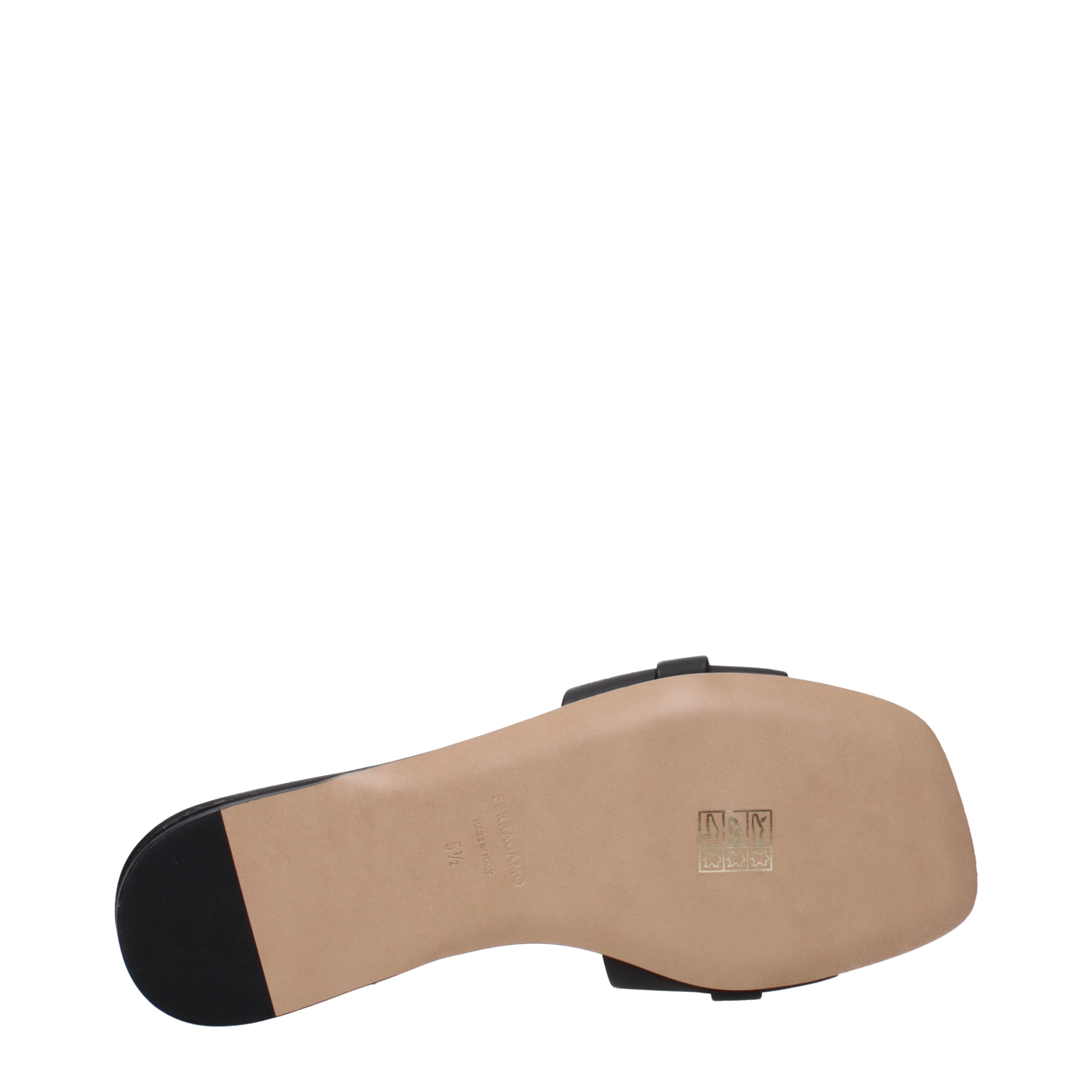 Salvatore Ferragamo スリッパと下駄 女性 皮革 黒 | B-Exit – B-Exit