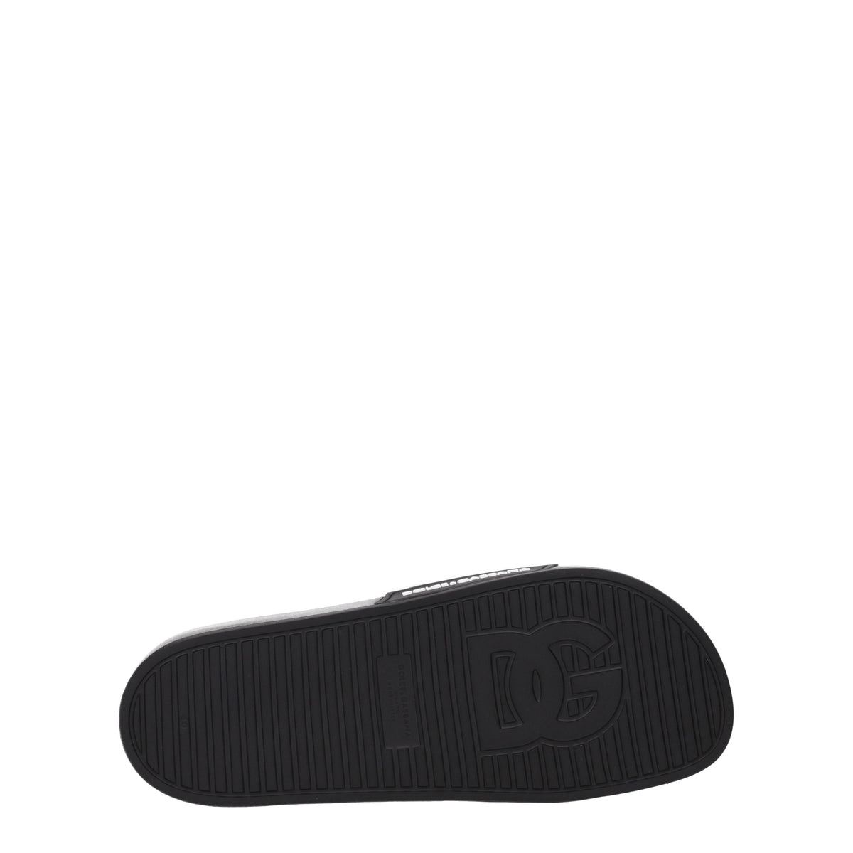 Dolce&Gabbana Ciabatte e Zoccoli Uomo Gomma Nero Bianco