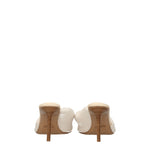 Jacquemus Sandali Donna Tessuto Beige Bianco Sporco