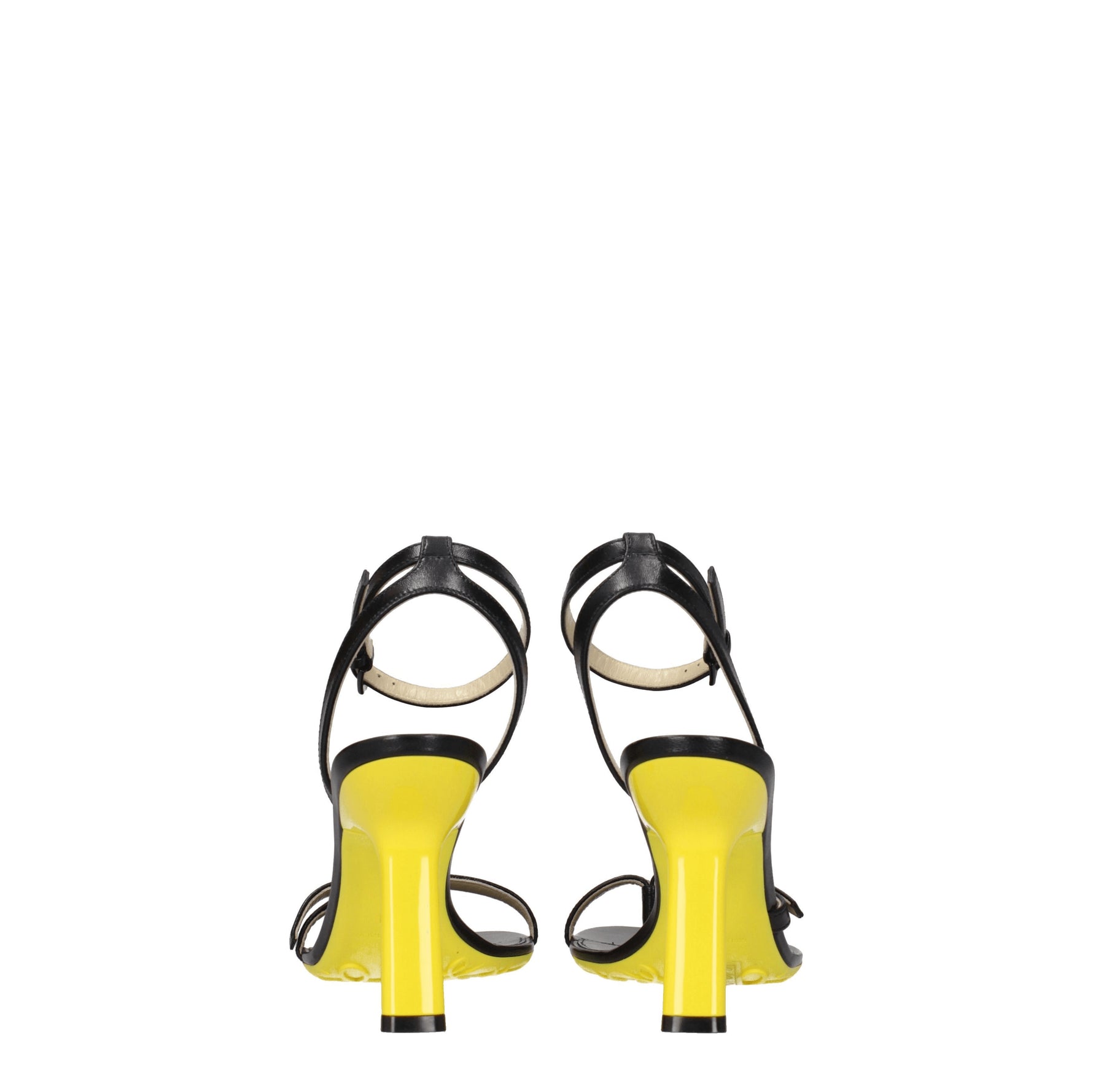 Loewe Infradito Donna Pelle Nero Giallo