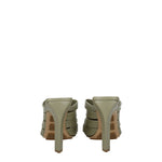 Bottega Veneta Sandali Donna Pelle Verde Travertino