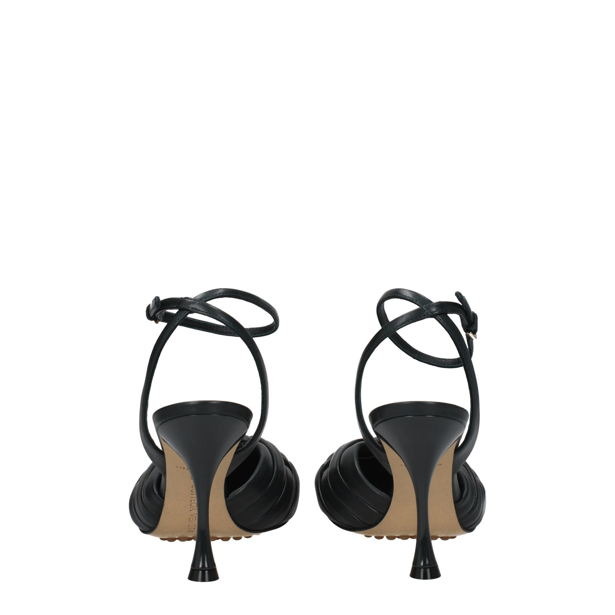 Bottega Veneta Sandali Donna Pelle Verde Calamaio