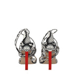 The Attico Sandali adele Donna Pelle Bianco Nero