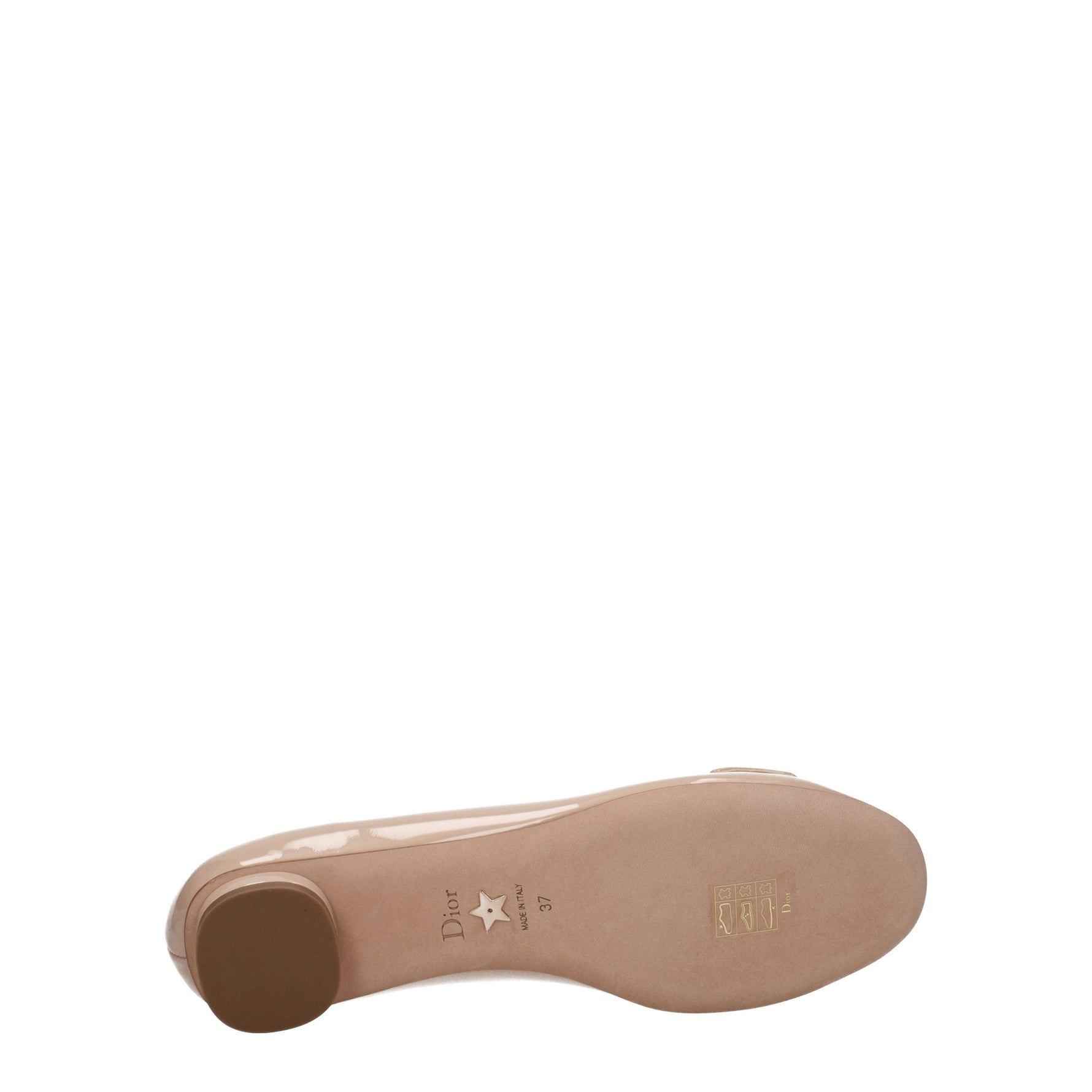 Christian Dior Ballerine Donna Vernice Rosa Nudo