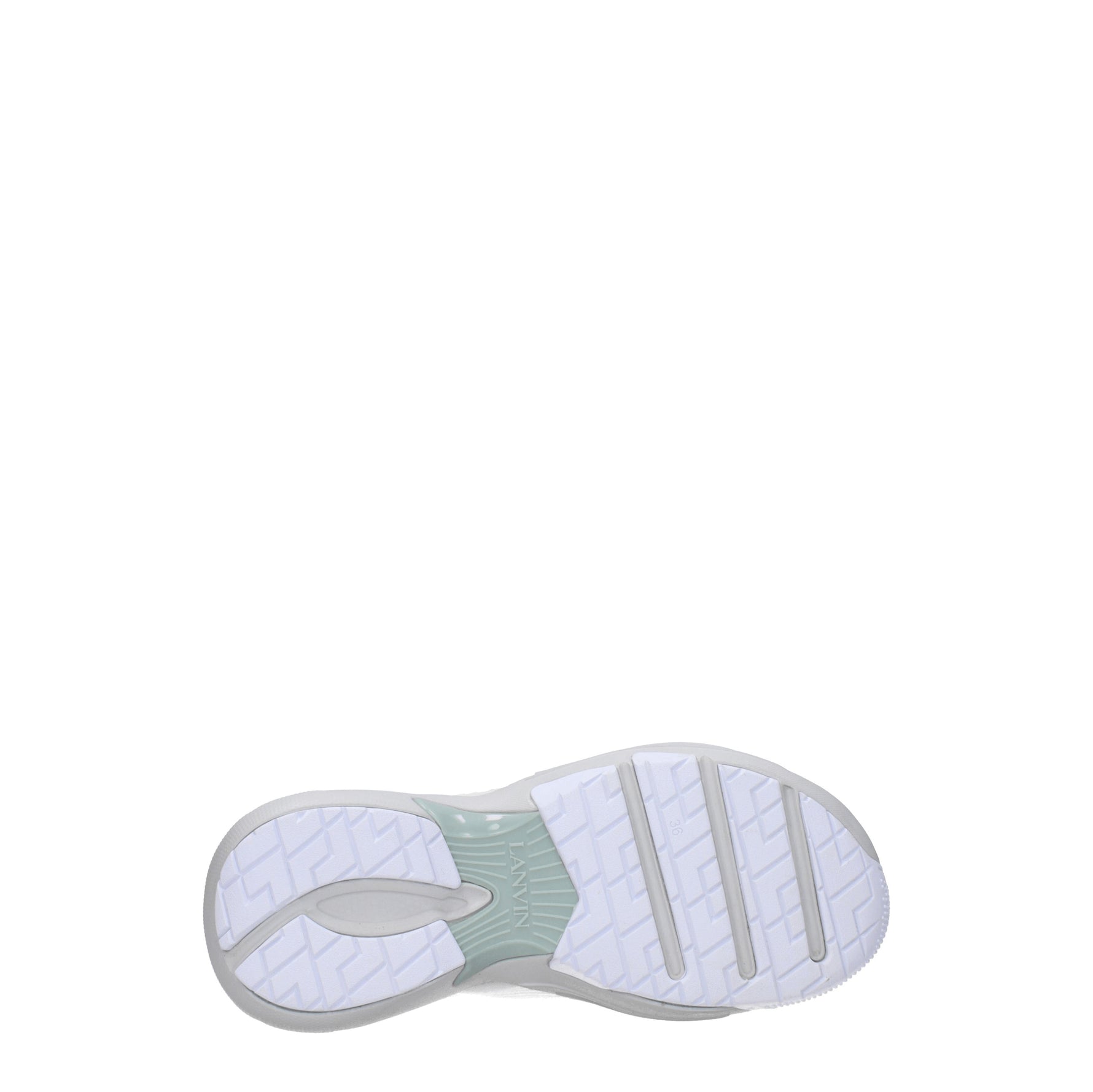 Lanvin Sneakers flash Donna Pelle Bianco Grigio