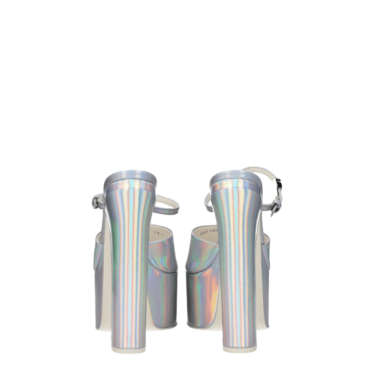 Valentino Garavani Sandali Donna Vernice Argento