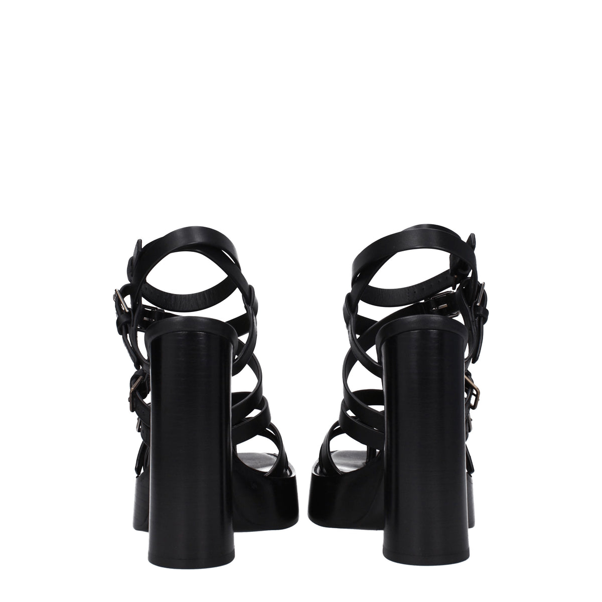 Saint Laurent Sandali Donna Pelle Nero