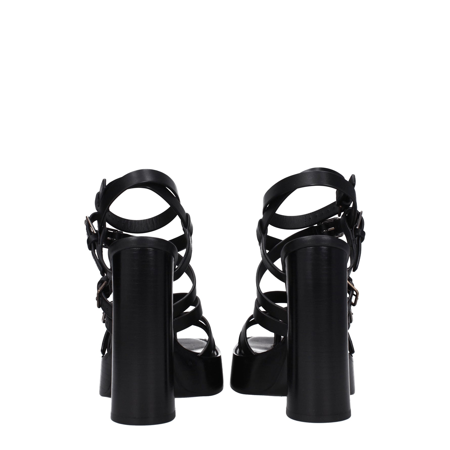 Saint Laurent Sandali Donna Pelle Nero