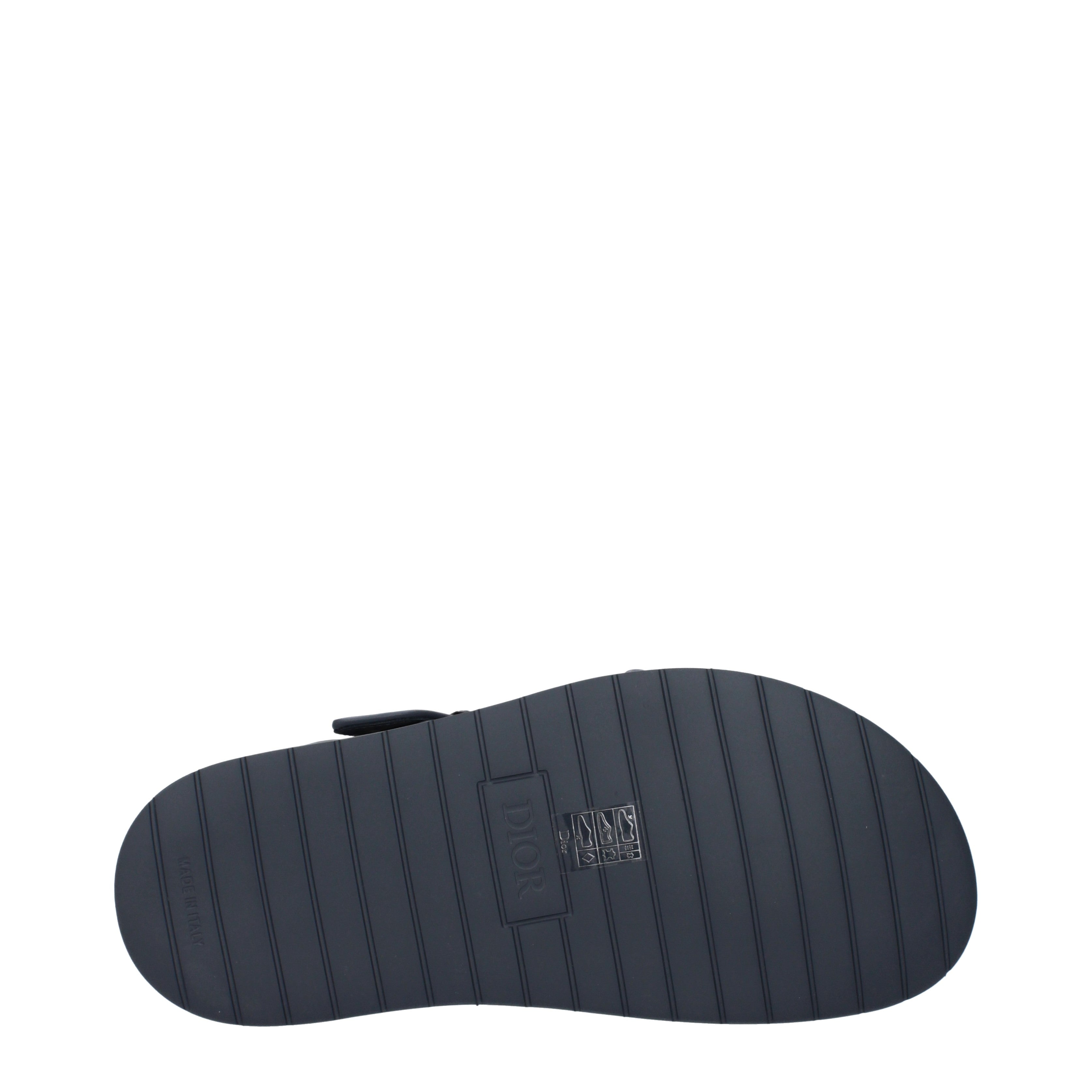 Christian Dior スリッパと下駄 男性 ファブリック 灰色