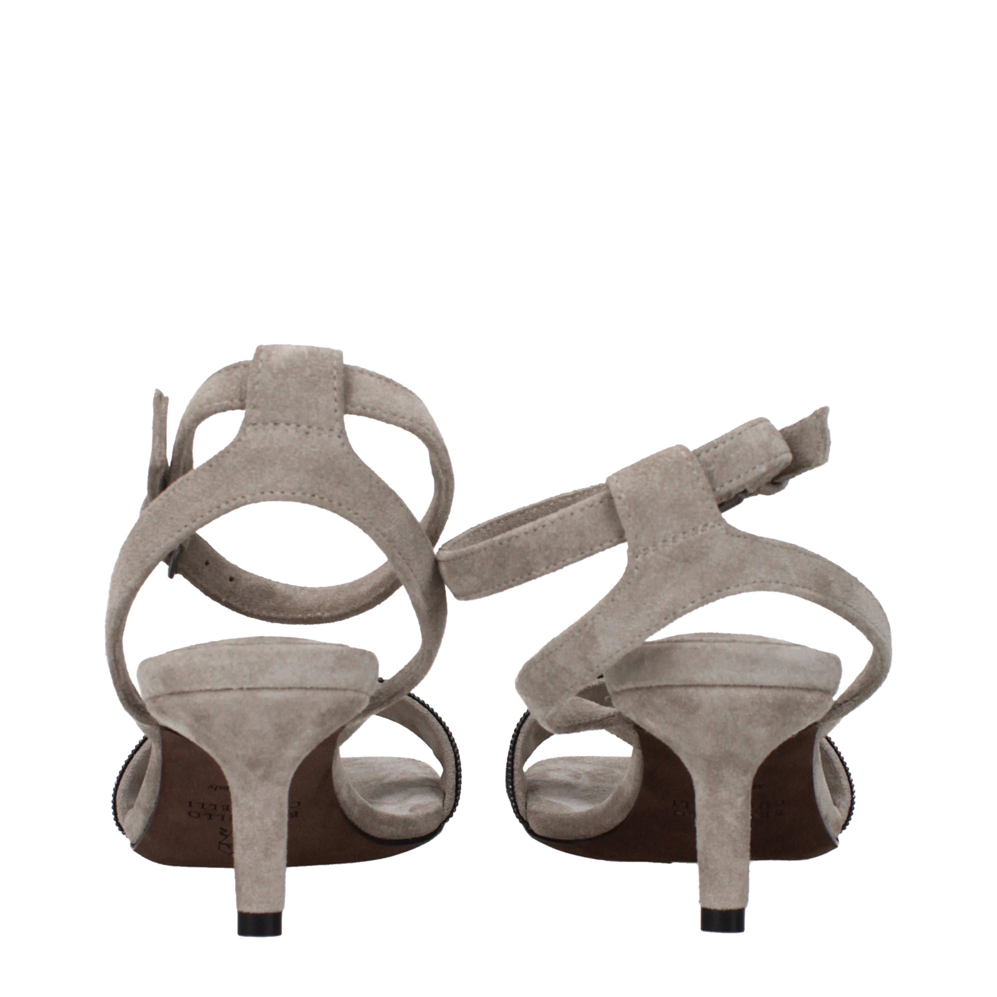 Brunello Cucinelli サンダル 女性 スエード 灰色 | B-Exit – B-Exit