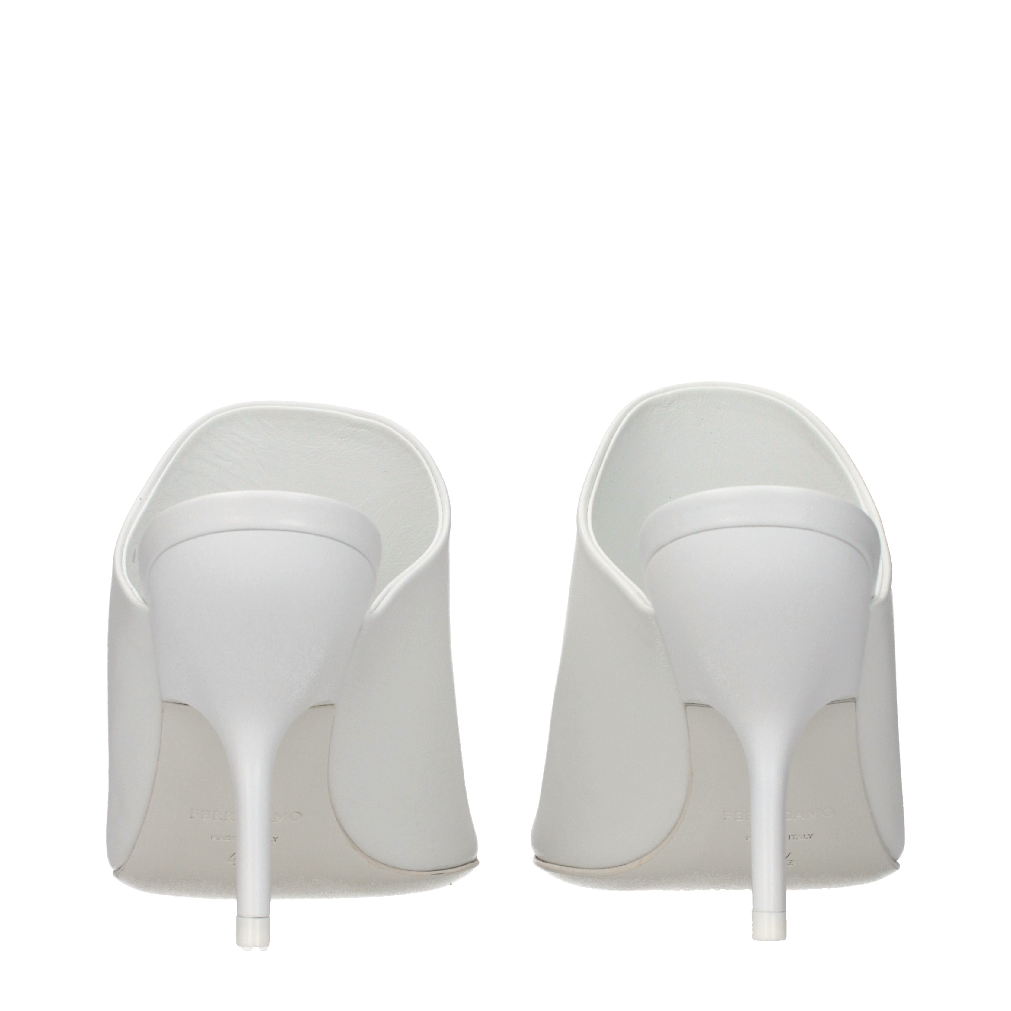 Salvatore Ferragamo Sandals Women Leather White/Optic White | B