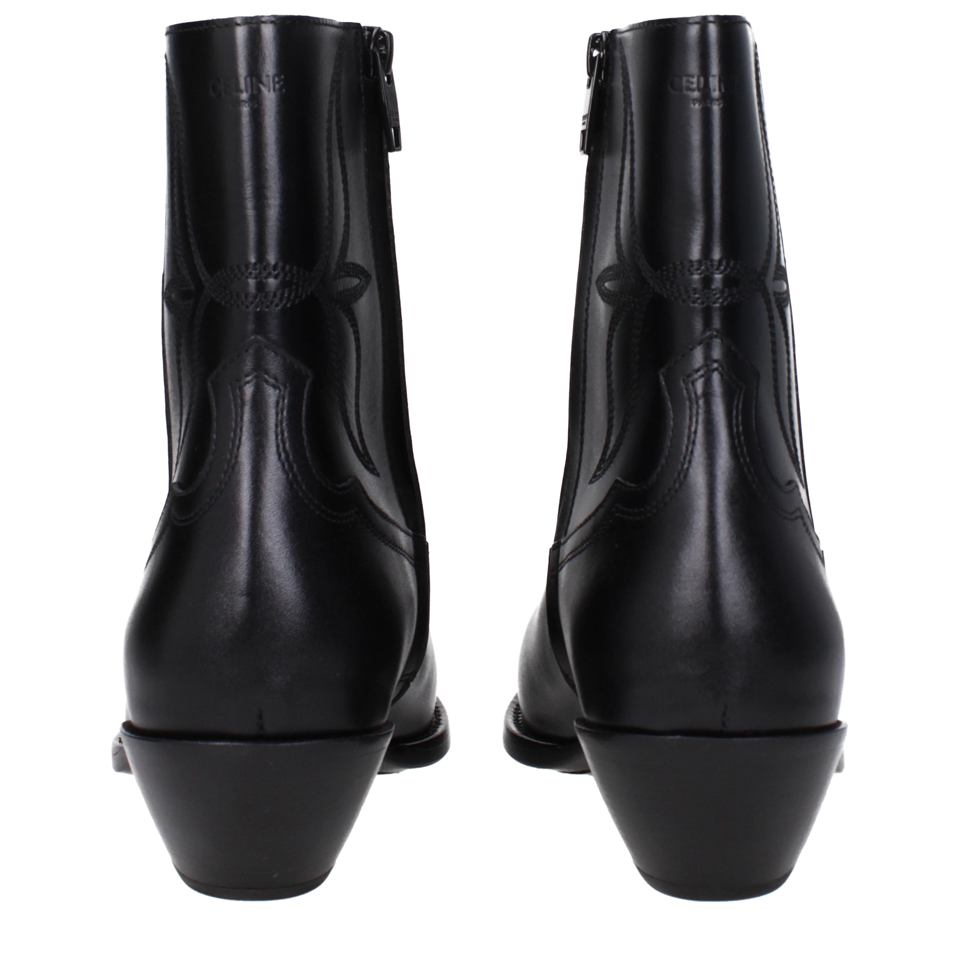 Celine Ankle Boots Men Leather Black | B-Exit – B-Exit top