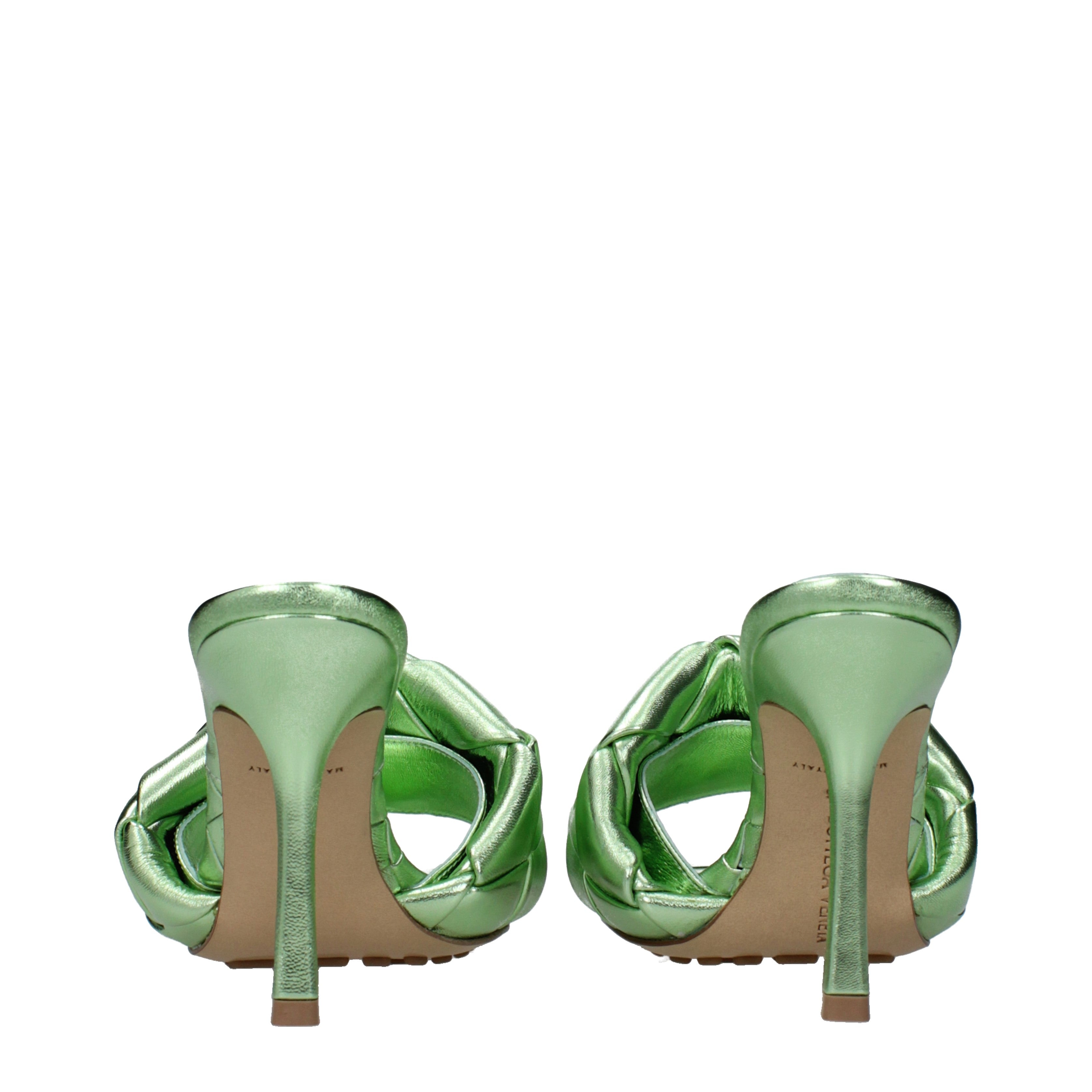 Bottega Veneta サンダル 女性 皮革 緑/ピスタチオ | B-Exit – B-Exit