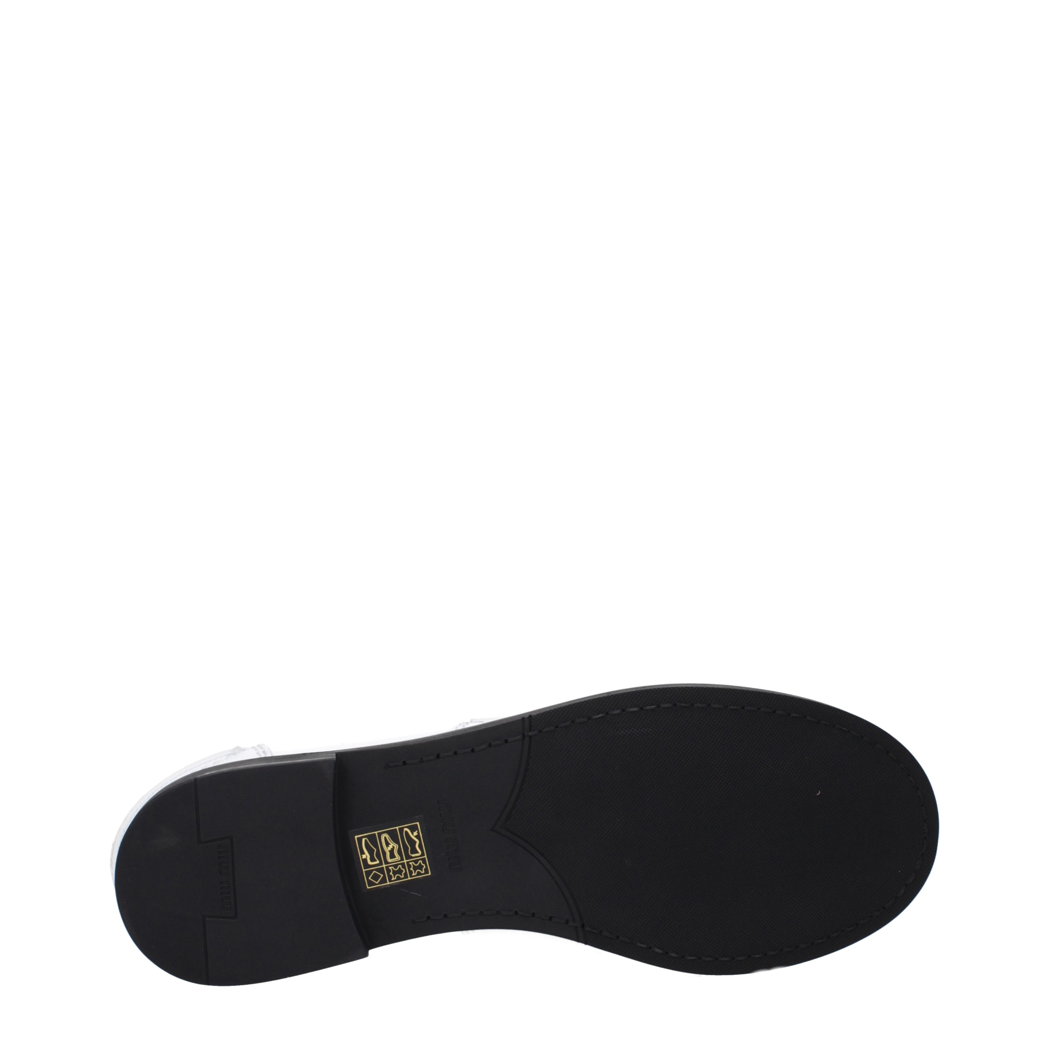 Miu Miu Loafers Women Leather White | B-Exit – B-Exit top shop online